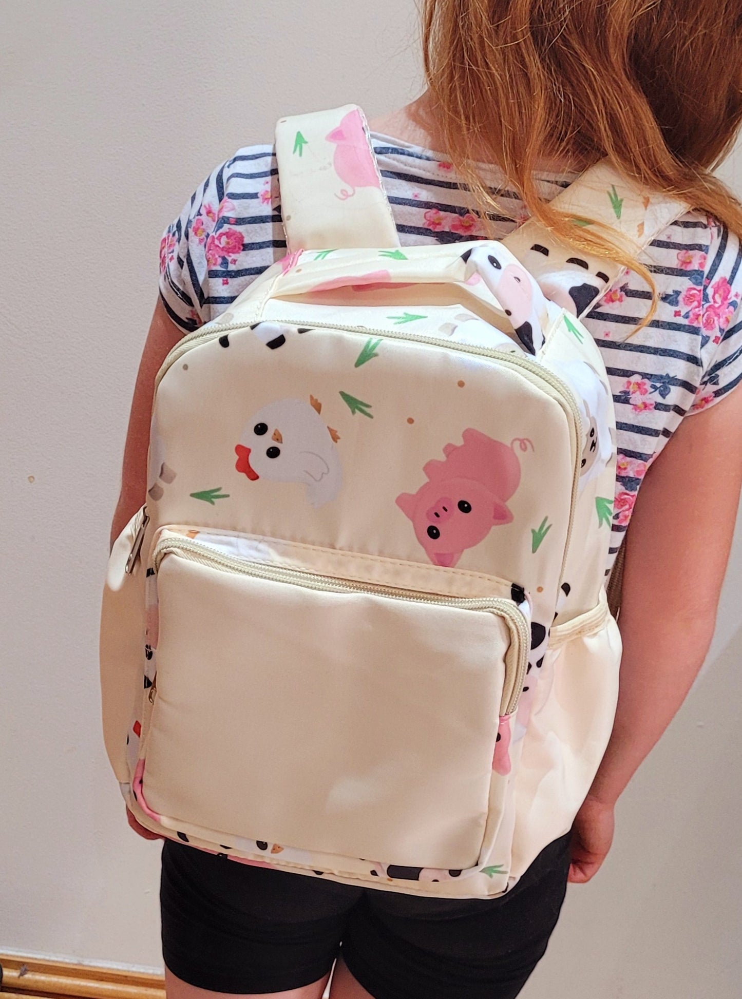 Farm Animal Print Backpack