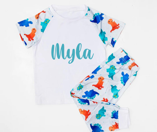 Personalised Dinosaur Pyjamas