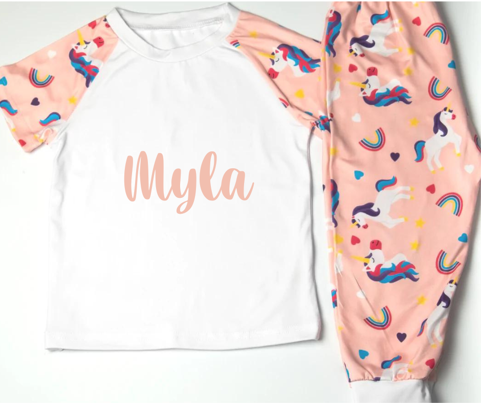 Personalised Unicorn Pyjamas