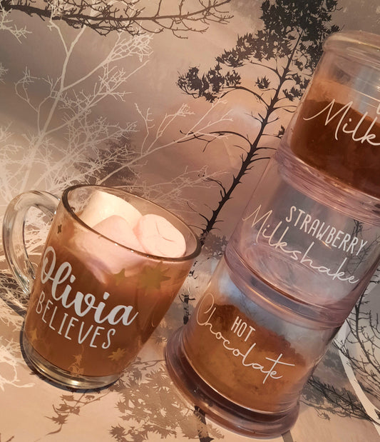 Personalised Glass Christmas Gift