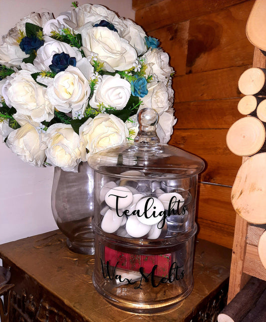 Two Tier Stackable Large Jar