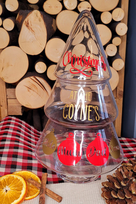 Personalised Christmas Tree Jar