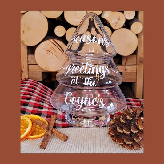 Personalised Christmas Tree Jar