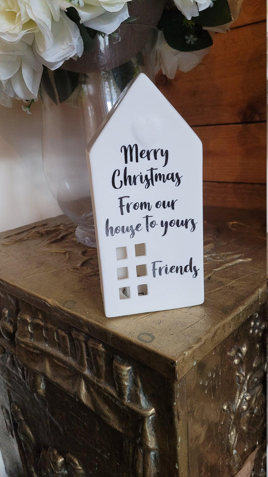 Personalised Ceramic LED House