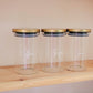 1L Glass Jars with Gold Lid