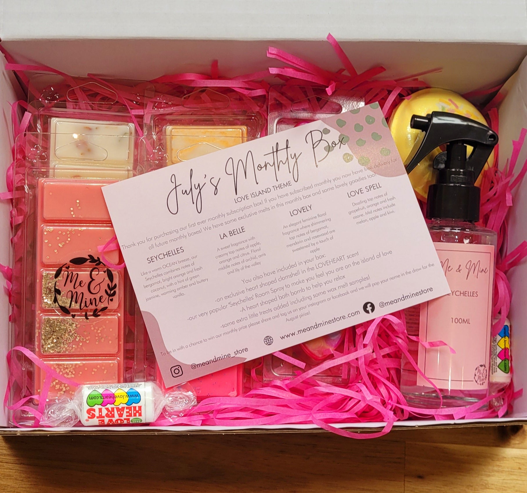 Secret Scent Box Perfume Monthly Subscription Boxes Scentclub Kit
