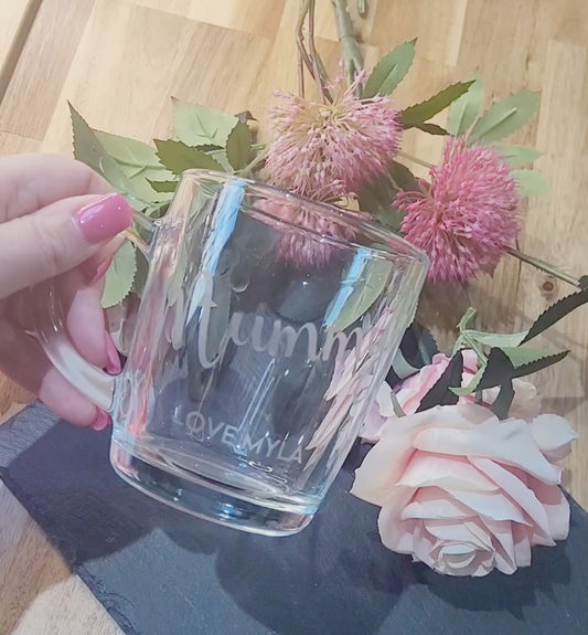 Personalised Engraved Glass Cup