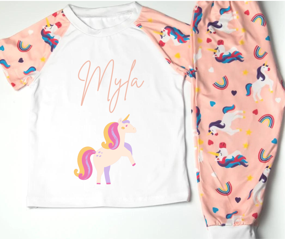 Personalised Unicorn Pyjamas