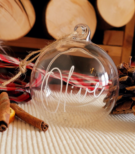 Personalised Glass Baubles