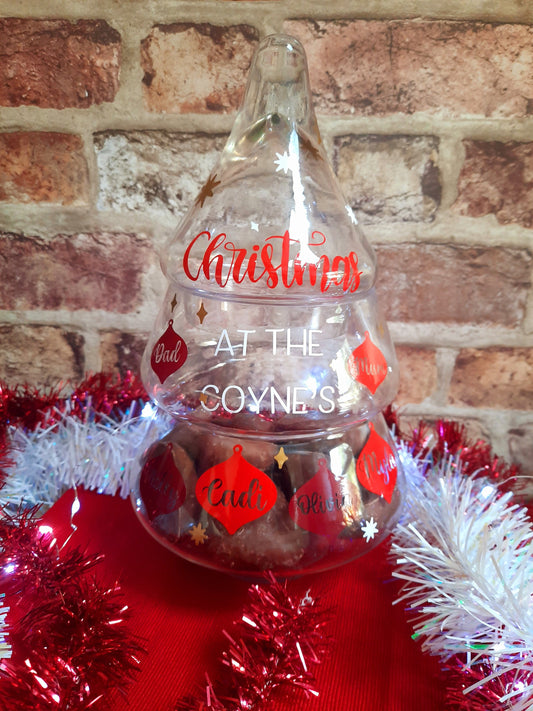 Personalised Christmas Tree Jar