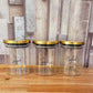 750ml Glass Jars with Gold Lid